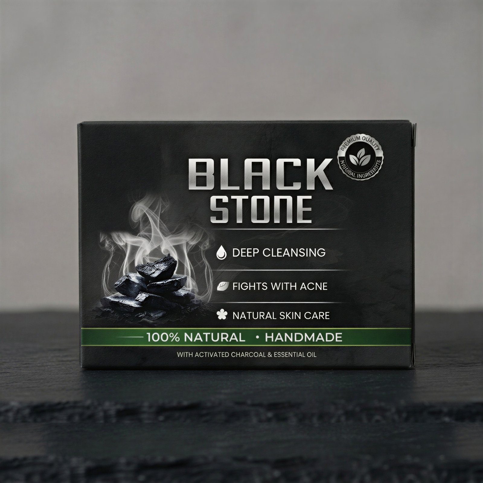 soap packet CHARCOAL SOAP - Image 1