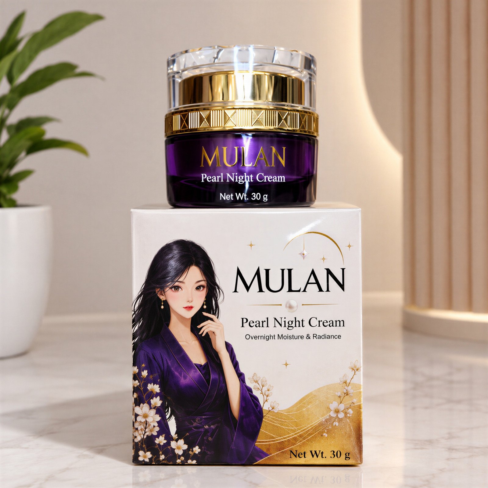 mulan with cream MULAN Pearl Night Cream 30g - Image 1
